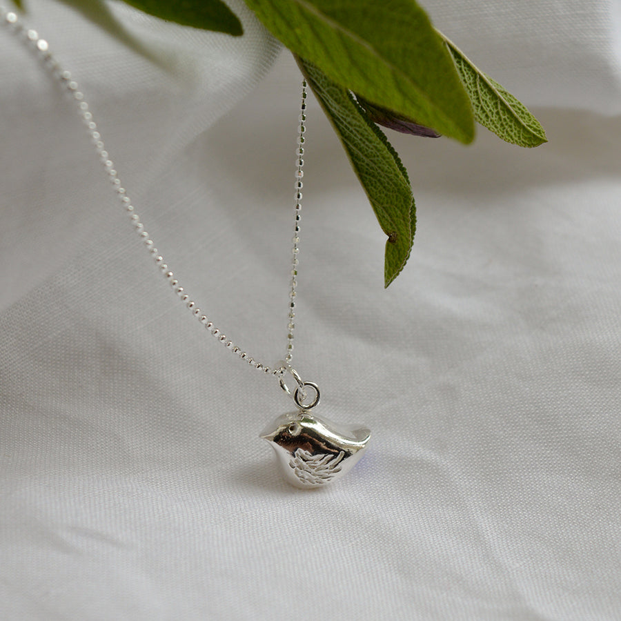 Polished 925 Silver Chinchilla Pendant