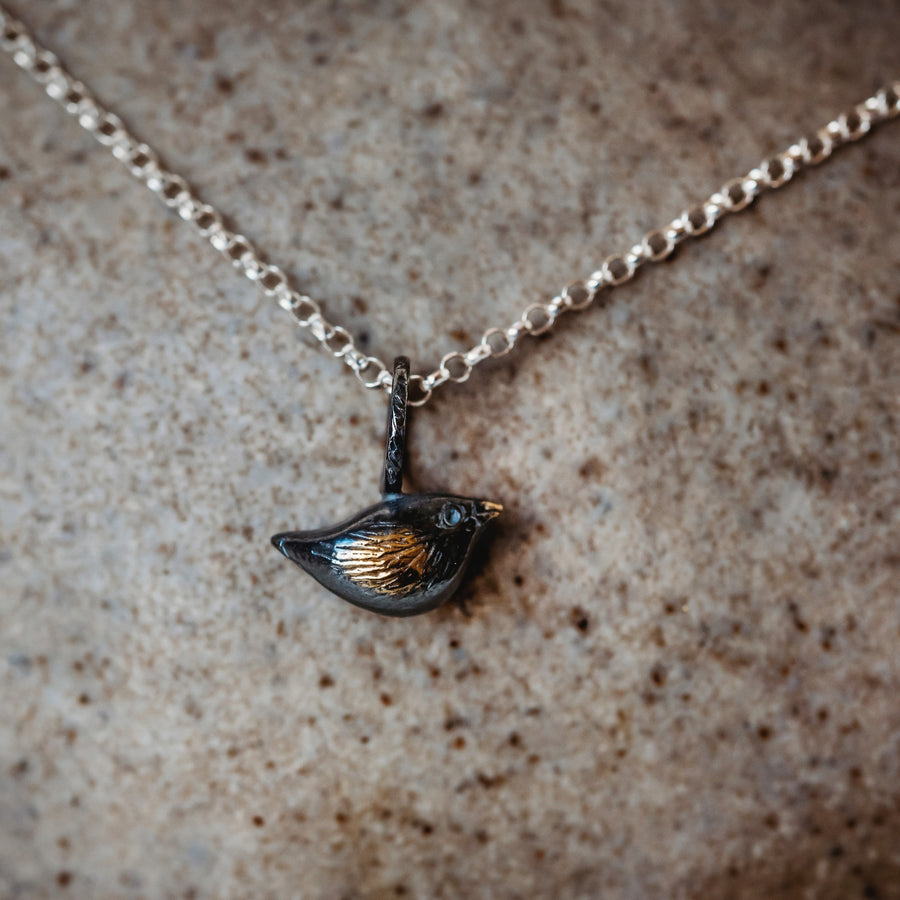 Gold Plated and Oxidised Tiny Little
