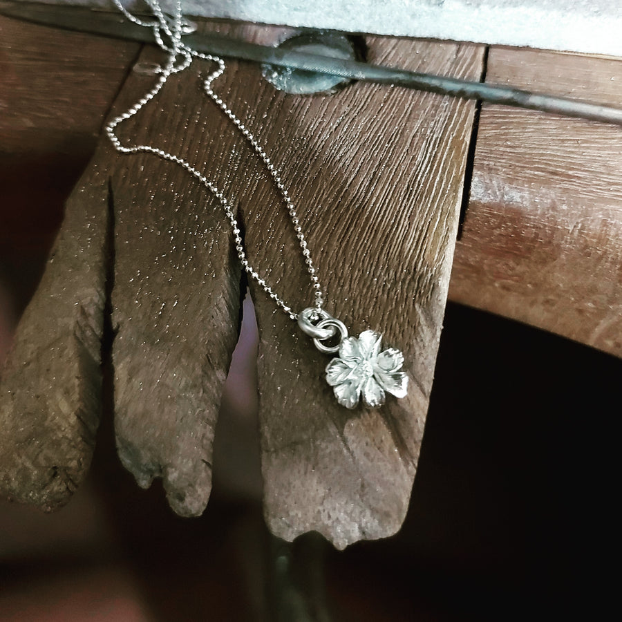 Little Floret Necklace in Sterling Silver